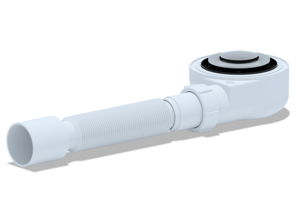 Сифон АНИ для душев/поддона 1 1/2, h53мм, клик-