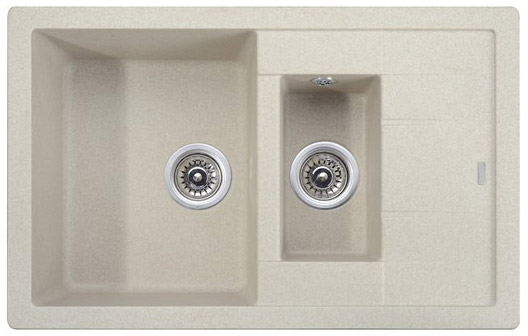Мойка-Гранит "KAISER" (двойная) 780x500x190 мрамор