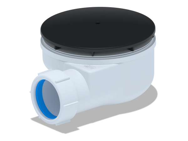 Сифон Ани 1-1/2" * 90 для душ/поддона h 53 мм/черный