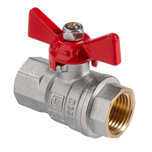 Кран шаровый VALTEC, ГОСТ рукоятка-бабочка 1/2" г/г