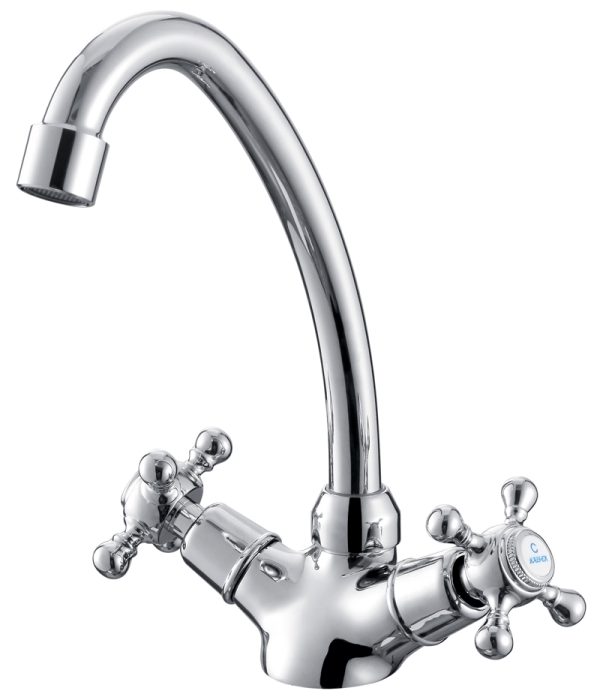 Смеситель KAISER Carlson Style кухня крест/жест.подв.