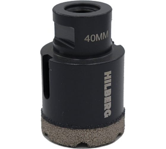 Коронка 40 мм под УШМ керамогранит гранит Super Hard Hilberg