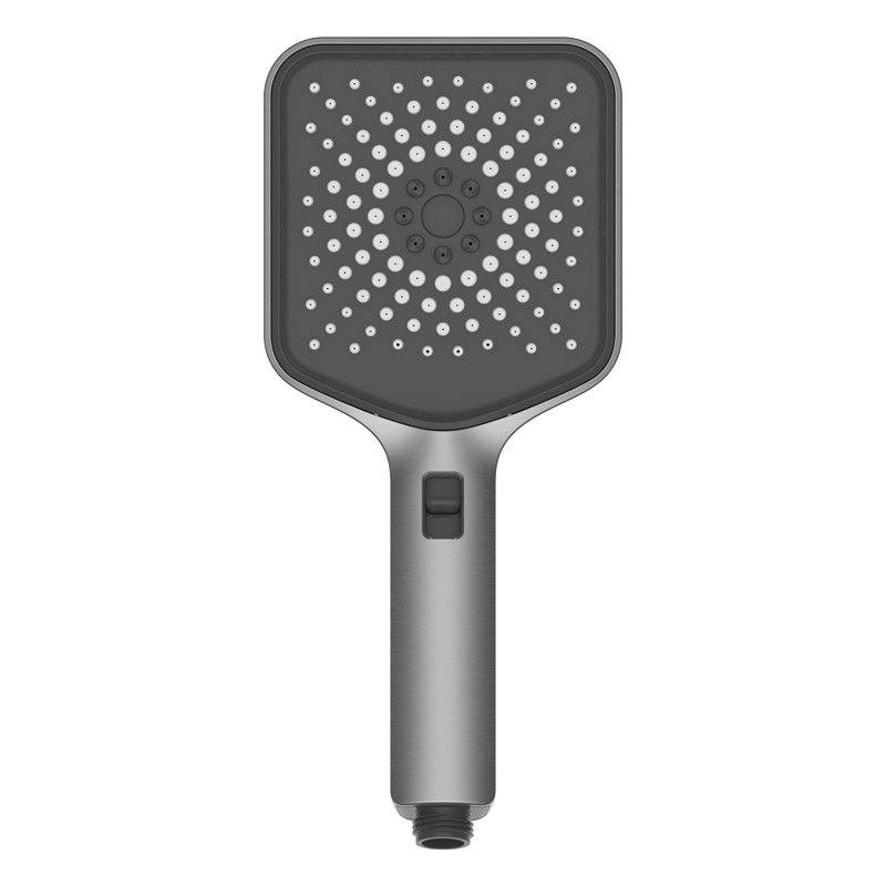 Душевая лейка KAISER 3-х режимная, 120х120х270мм, в коробке /Пластик/Воронёная сталь