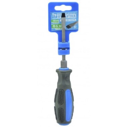 Отвертка ударная SL6*100 мм двухкомпонентная ручка T4P 3101141