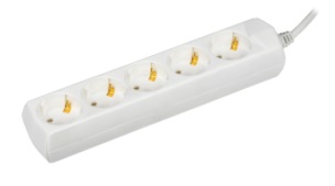 Удлинитель быт. з/к 5 мест/5 метра 3х1мм2 10А/250В У05 GENERICA (упак.20/1)