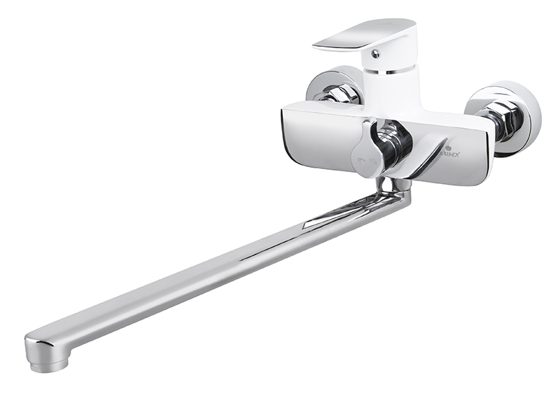 Смеситель KAISER Atrio ванна встр. перекл. Ø35 белый-хром