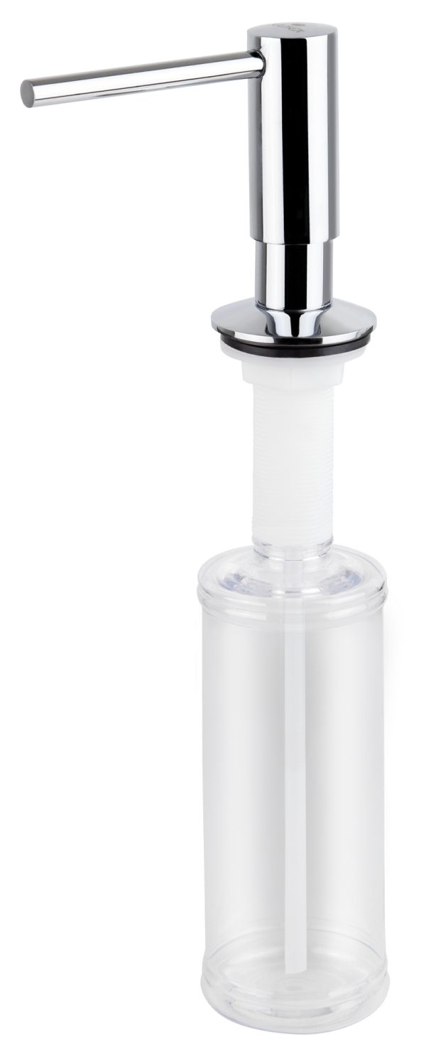 Дозатор KAISER для моющих средств встраиваемый /Латунь, пластик /Хром