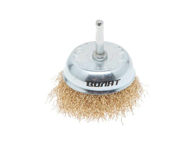 Щетка для дрели 75 мм чашка ВОЛАТ 81010-75 Щетка для дрели 75 мм чашка ВОЛАТ 81010-75