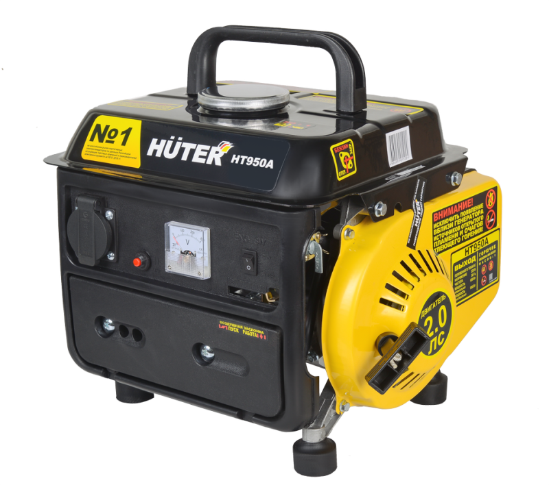 Бензогенератор 950 Вт HUTER HT950А Бензогенератор 950 Вт HUTER HT950А