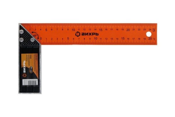 Угольник 250 мм металлический ВИХРЬ 73/11/3/1