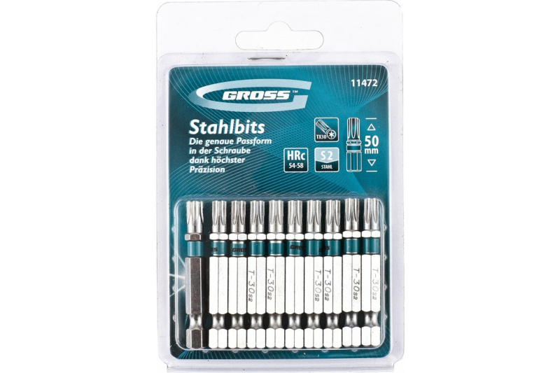 Бита Torx 30*50 мм GROSS 11472 Бита Torx 30*50 мм GROSS 11472