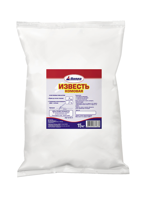 Известь комовая отборная