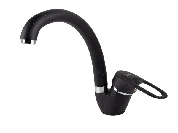 Смеситель VIKO кухня боковой Ø40 с гайкой/черный мрамор