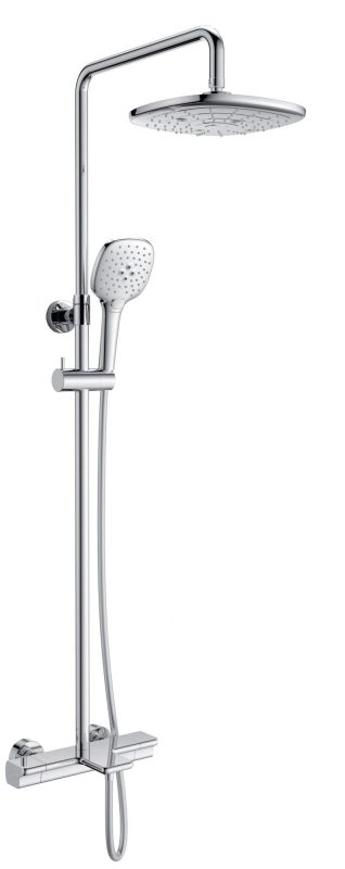 Душевая система KAISER Elite с термостатом (стац. лейка 242mm*242mm)