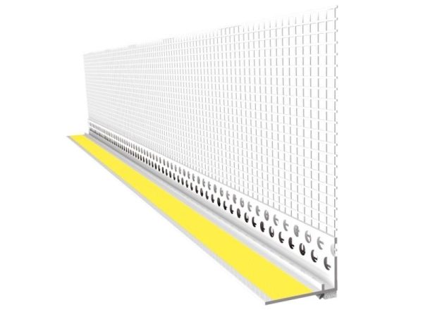 Профиль ПВХ примыкающий оконный с армирующей сеткой 6 мм 2