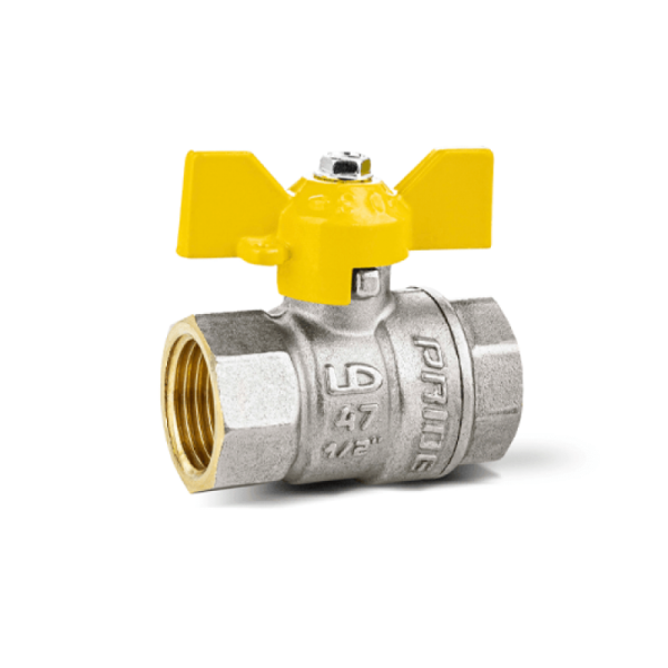 Кран шаровый газовый 1/2" в/в бабочка Ру-40 LD Pride (30)