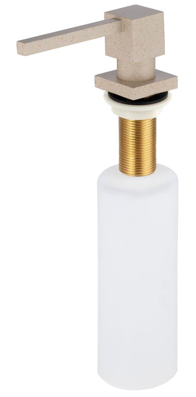 Дозатор KAISER для моющих средств встраиваемый /Латунь, пластик /Песочный