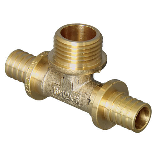 Тройник аксиальный 20*1/2 НР "ALTSTREAM" Латунь