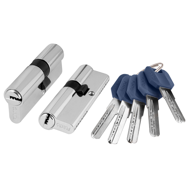 Цилиндровый механизм Z400/60 mm (25+10+25) CP хром 5 кл.//PUNTO