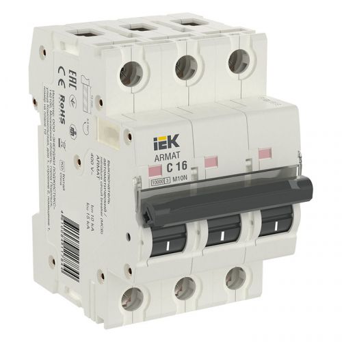 Автоматический выключатель ARMAT M10N 3P C 16А IEK