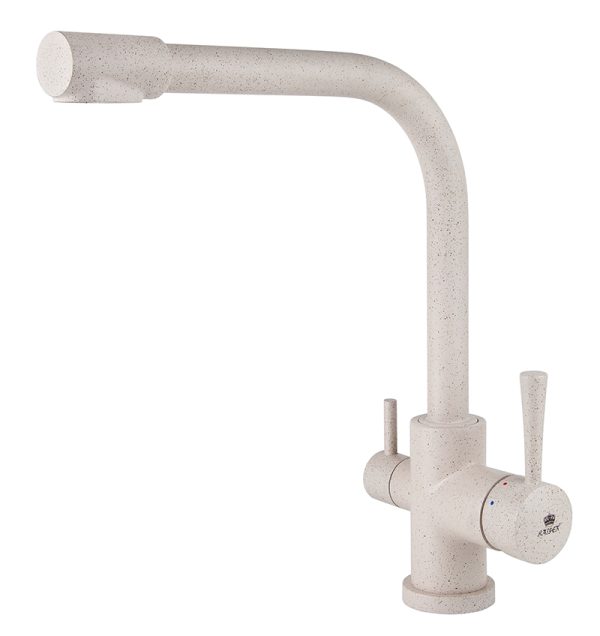 Смеситель KAISER Merkur кухня боковой под фильтр Ø35 (песочный мрамор)