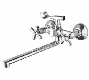 Смеситель VIKO ванна крест керамика (карт/переключатель) излив L-32см