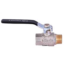 Кран шаровый 3/4" г/ш ручка / WaterMark черная ручка/