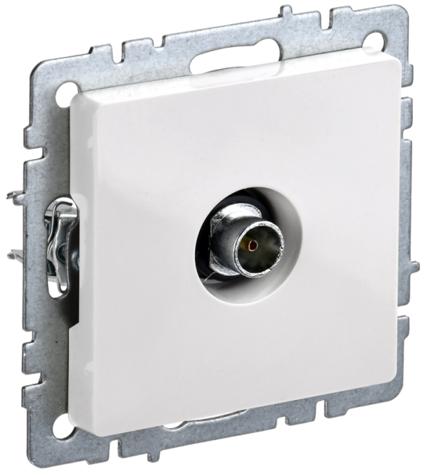 Механизм Розетки TV оконечная СП РТВ11-0-БрБ бел. BRITE IEK (упак.100/10)