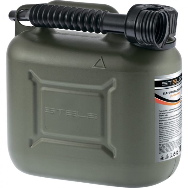 Канистра пластиковая усиленная для ГСМ вертикальная 0 л Stels