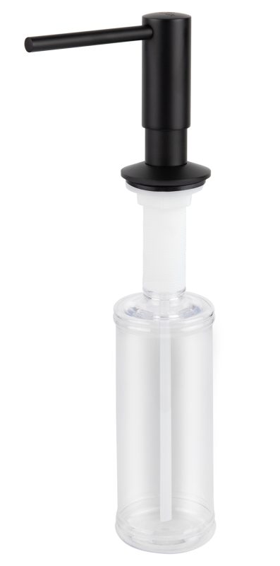 Дозатор KAISER для моющих средств встраиваемый /Латунь, пластик /Чёрный матовый