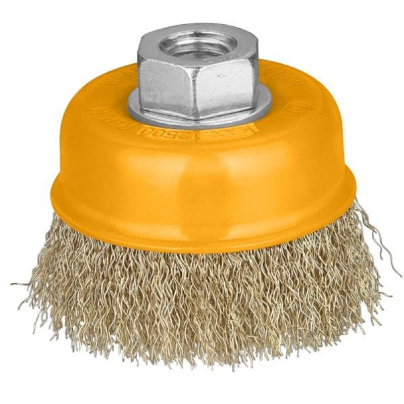 Проволочная щетка с гайкой 100 мм WB11001 INGCO Проволочная щетка с гайкой 100 мм WB11001 INGCO