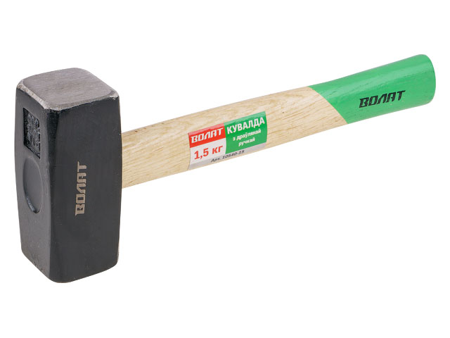 Кувалда 1500 гр фибергласовая рукоять ВОЛАТ 10540-15 Кувалда 1500 гр фибергласовая рукоять ВОЛАТ 10540-15