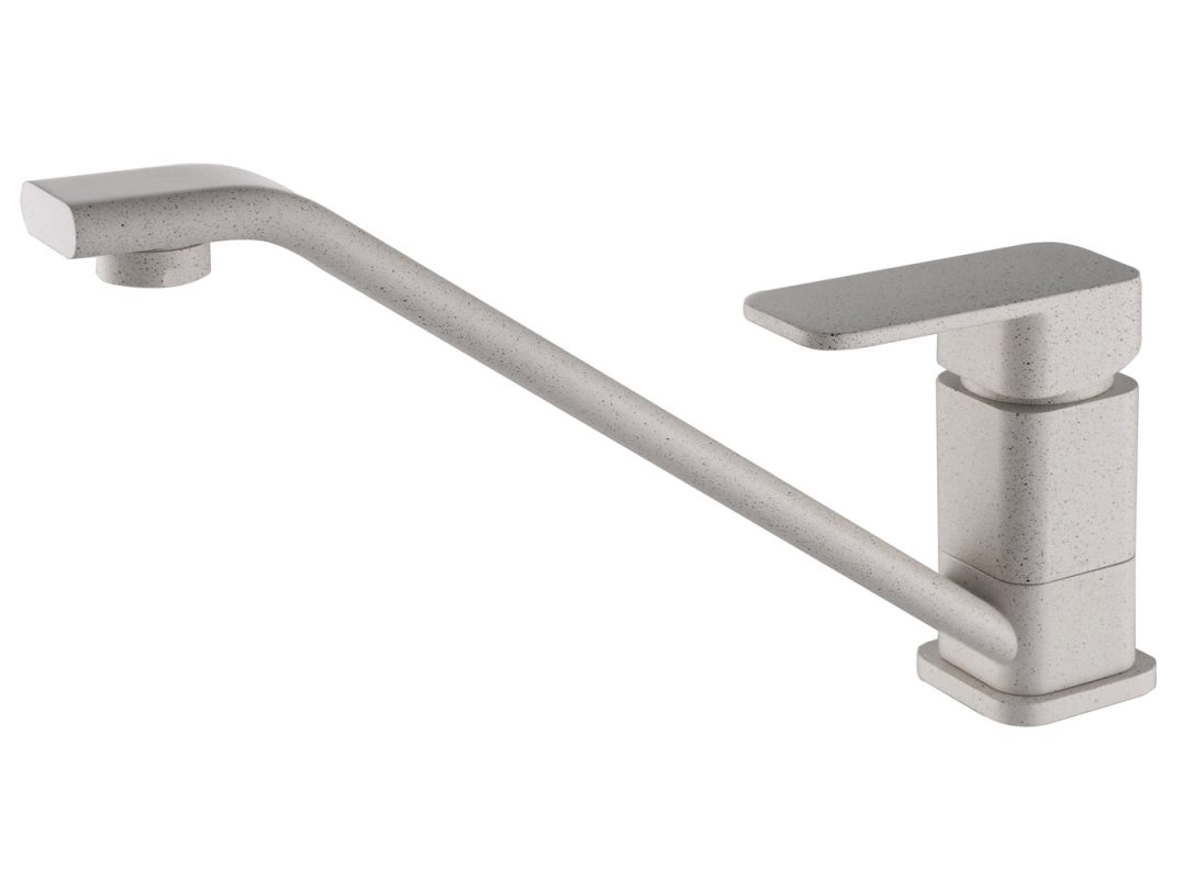 Смеситель KAISER Sonat кухня Ø35 однорукий песочный мрамор