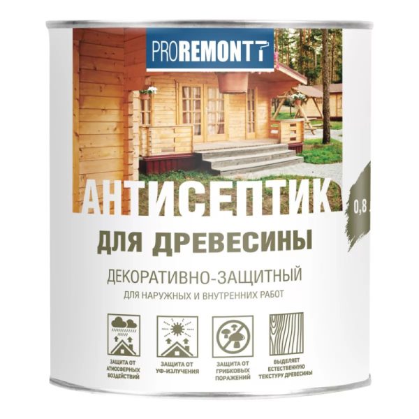 Антисептик алкидный Proremontt махагон 0,8 л