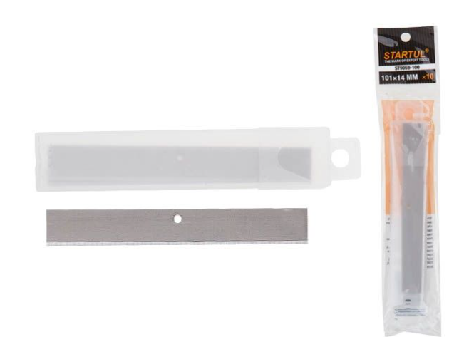 Лезвия 101 мм для скребков 10 штук STARTUL MASTER ST9059-100 Лезвия 101 мм для скребков 10 штук STARTUL MASTER ST9059-100