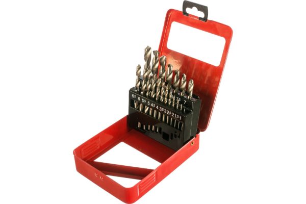 Набор сверл по металлу 1-10 мм HSS 19 штук Matrix