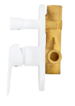 Смеситель KAISER Glory скрытый монтаж с переключателем на душ Ø35/белый