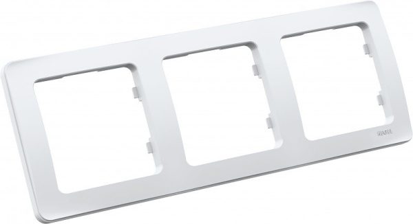 Рамка трёхместная MASTER, цвет белый (упак. 15 шт.)