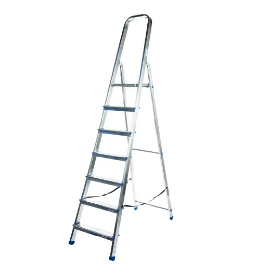 Стремянка LadderBel 7 ступени, алюминиевая