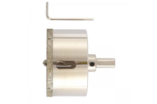 Сверло алмазное по керамограниту 70*67 мм 3-гранный хвостовик Matrix