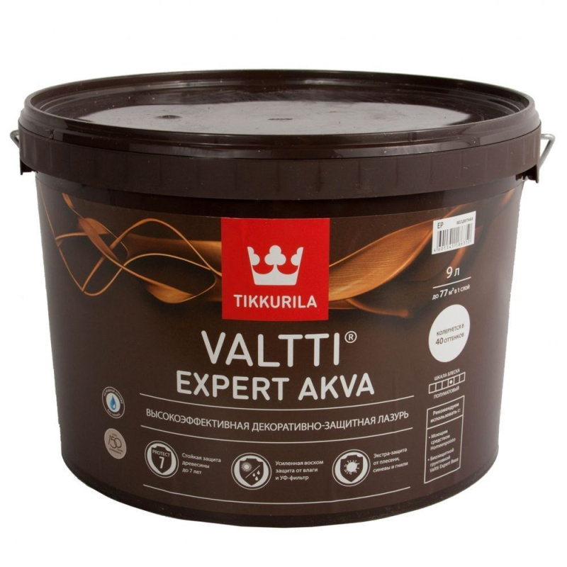 Антисептик Tikkurila VALTTI EXPERT AKVA EP п/матовый 9 л