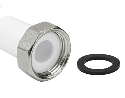 Штуцер для присоединения счетчика воды 20х3/4 Valfex