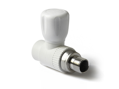 КРАН шар. радиат. Ø20 х 1/2 прямой PPR (Watermark)