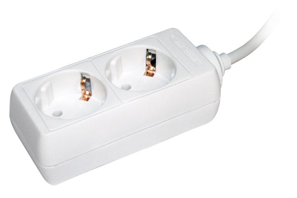 Удлинитель быт. з/к 2 места/3 метра 3500Вт 16А/250В (ПВС 3х1) У02 ИЭК (упак.60/1)