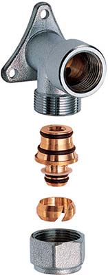 FAR Уголок с креплен м/п 16x1/2"внут.