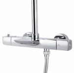 Душевая система KAISER Cezar с термостатом (стац. лейка мет. 246mm*246mm)