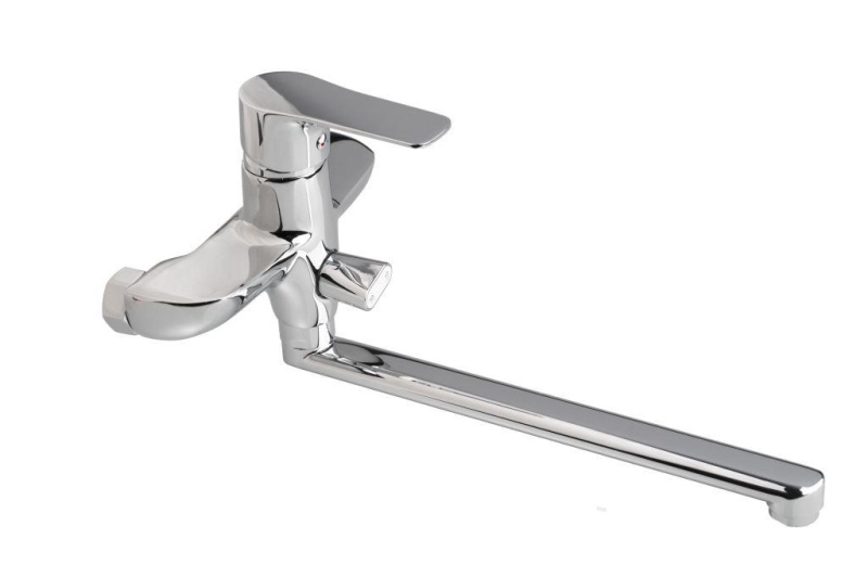 Смеситель для ванны однорычажный, излив 30см (L), карт. 35 мм, «VODEN» 4633 А22