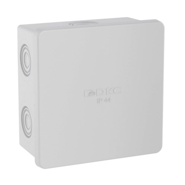 Коробка распределительная 80х80х40мм IP44 с кабельными вводами DKC