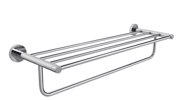 Полка для полотенец с держателем KAISER хром (латунь)