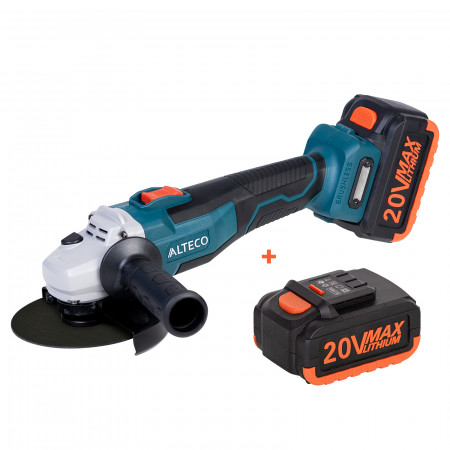 Машина шлифовальная угловая аккумуляторная бесщеточная 125 мм 20 В ALTECO CAGB 18-125 Li BL